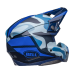 Bell Crosshelm Moto-10 Spherical Ferrandis Mechant - Donker Blauw / Licht Blauw